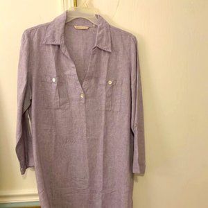 Soft Surroundings tunic top XL light lavender gray